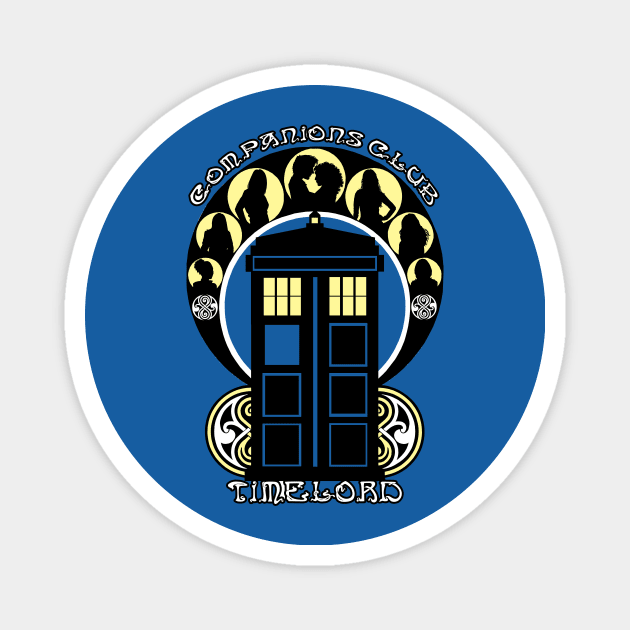 Timelord Companions Club Magnet by OfficeInk